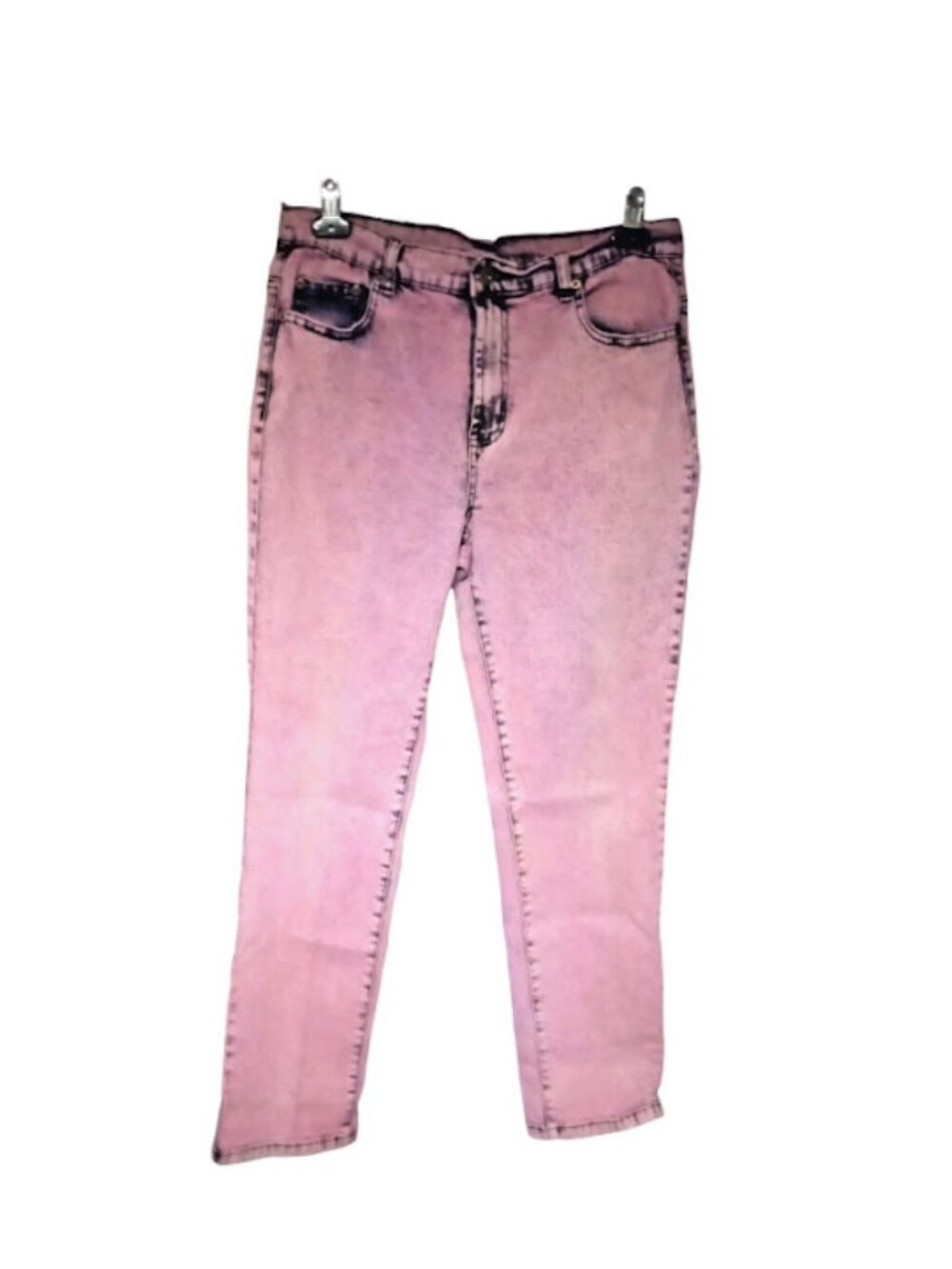 DG2 Pink Acid Wash Jeans Sz 8 Y2K Straight Leg